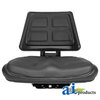 A & I Products Seat, Universal w/ Trapezoid Back, BLK 19.5" x19.2" x19.5" A-T110BL